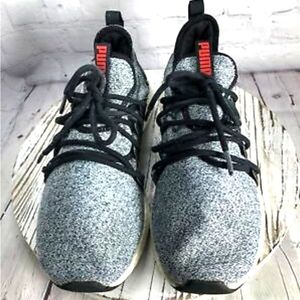 PUMA Nrgy Neko Men's Knit Gray/Black Light Sneakers - Size 10